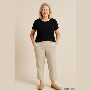 Kim Rogers Women’s Pants Size 18W Khaki Tan Petite Work Office Casual Plus Size